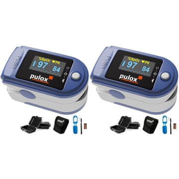slomart PULOX PO-200 Pulsoximeter z LCD in dodatki (2 kosa)