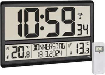 TFA TFA Dostmann 60.4521.01 XL digitalna radijska ura s zunanjo temperaturo