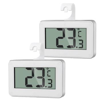 slomart AiQInu Mini Digitalni termometer za hladilnik/zamrzovalnik z alarmom za zmrzal