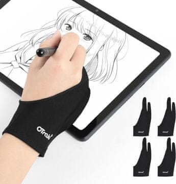 slomart OTraki 4 kos Zeichenhandschuh - ojačana dlan, dva prsta