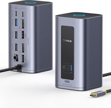 BASEUS Baseus Nomos Air DisplayLink Docking Station 12-v-1 (2x zaslon za macOS)