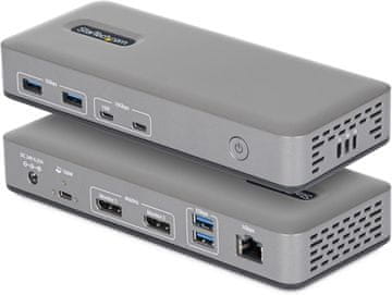 Startech StarTech USB-C Dual 4K 60Hz DisplayPort Dock, 100W PD