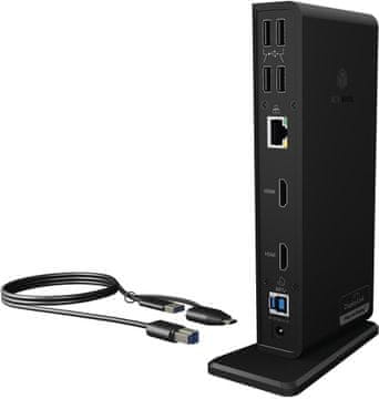 IcyBox ICY BOX USB-C Docking Station 11-v-1 (2x HDMI, 6x USB 3.0, Gb LAN)