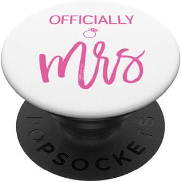 Pink Pink Ring Graphics Officially Mrs - PopSockets nosilec za pametni telefon