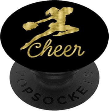 slomart Cheerleader With Dark Yellow Graphics Cheer - PopSockets nosilec za pametni telefon