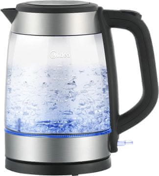 Midea Midea Stekleno kuhalo za vodo, 1.7 L, 2200W, modra LED