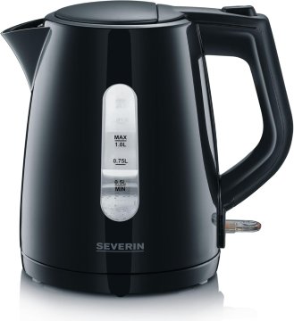 Severin SEVERIN WK 3410 kuhalo za vodo, 1.0 L, 2200W, črno
