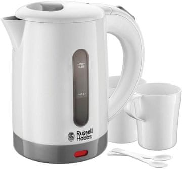 Russell Russell Hobbs kuhalo za vodo, 0.85 L, 1000W, z 2 skodelicama in žličkami