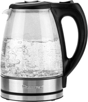 Clatronic Clatronic kuhalo za vodo, 1.7 L, stekleno, 2200W, inox