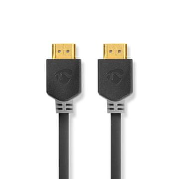 Nedis High Speed HDMI kabel z ethernetom Priključek HDMI Priključek HDMI 4K 60Hz ARC 18 Gbps 0 50 m Okrogla PVC antracit Škatla z okencem