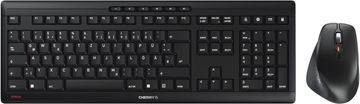 Cherry CHERRY Stream Desktop Comfort tipkovnica in miška, komplet, nemški QWERTZ, črna