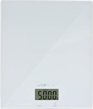 Clatronic Clatronic kuhinjska tehtnica, steklo, 5kg, 1g, Tara