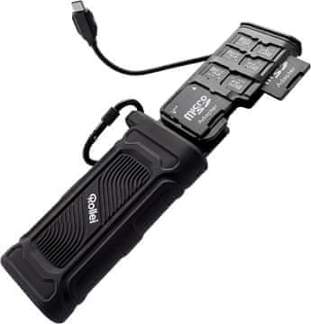 Rollei Rollei 2-v-1 Travel čitalec kartic & etui (microSD/SD)