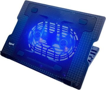 Iggual iggual prenosna hladilna podloga za laptop do 17" s 2 tiho, nastavljivo