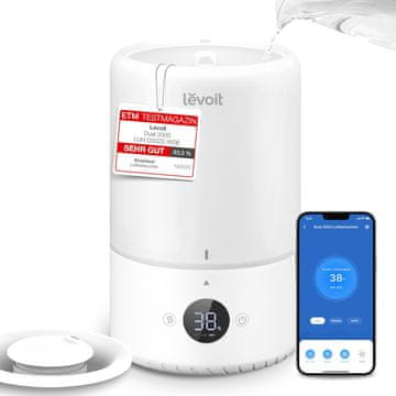 Levoit Levoit pametni vlažilnik zraka za spalnico, 20dB, Top-Fill, krem