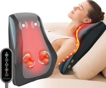 slomart Snailax Masažer za hrbet in vrat Shiatsu z gretjem