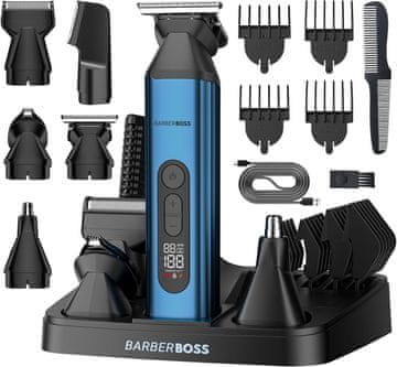 slomart BarberBoss 5-v-1 Brivnik za brado, prirezovalnik las QR-6020