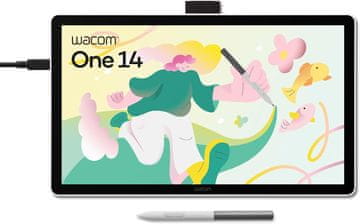 Wacom Wacom One 14 - zaslon za risanje Full HD, z osnovnim peresom (brez baterije)
