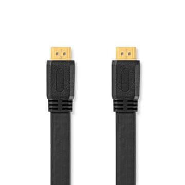 Nedis High Speed HDMI kabel z ethernetom Priključek HDMI Priključek HDMI 4K 30Hz 10 2 Gbps 3 00 m Stanovanje PVC Črna Plastična vrečka