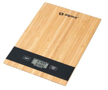 Alpina Alpina Digitalna kuhinjska tehtnica Bambus 5kg