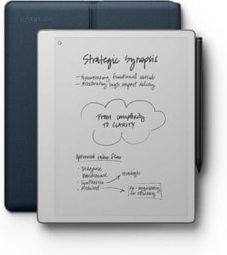 Remarkable reMarkable Paper Pure z Marker Plus in Sleeve Folio, Ocean Blue