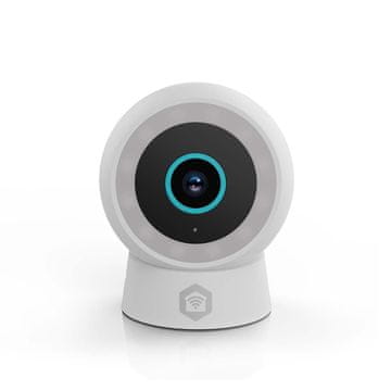 Nedis Zunanja kamera SmartLife Wi Fi Žarometi 3MP Full HD 1296p IP65 Shramba v oblaku izbirno microSD ni vključena Onvif 5 V DC S senzorjem gibanja Nočno gledanje Bela