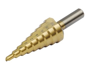Extol Craft Stopničasti sveder, 4-20/2 mm, 9 lukenj, steblo 8 mm, dolžina 74 mm, TiN, 20053