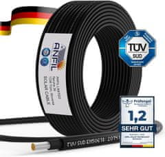 ANFIL Solarni kabel 4 mm2 (12 AWG) Črn., 10 cm
