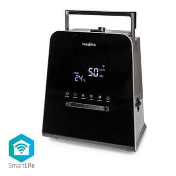 Nedis Vlažilec SmartLife 110 W S hladno in toplo meglo 5 5 l Higrometer Časovnik Daljinski upravljalnik Nočni način Črna