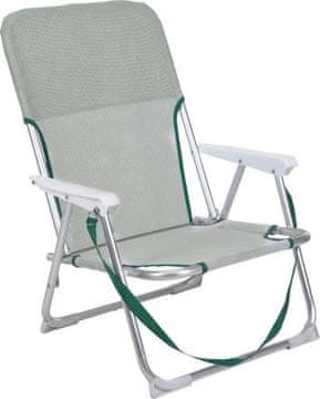 ProGarden Kamperski stol KO-X44000360 zložljiva bela / zelena