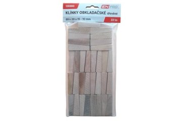 Enpro klini Wooden tile wedges, 55 x 20 x 15 - 10 mm, 33 pcs