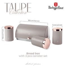 Berlingerhaus Nahrbtnik BH-6834 + Food Container Set 4 pcs Taupe Collection