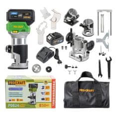 Procraft Zgornji rezkalni stroj POB24-1b-f with 3in1 accessories
