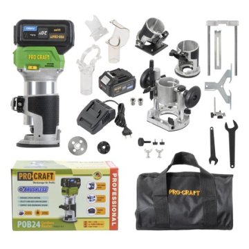 Procraft Zgornji rezkalni stroj POB24-1b-f with 3in1 accessories