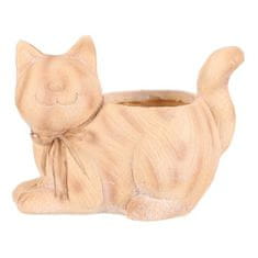 Autronic Embalaža za rože Cat - flower container, magnesium, wood imitation (SM502)