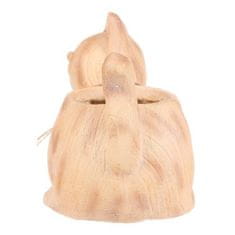 Autronic Embalaža za rože Cat - flower container, magnesium, wood imitation (SM502)