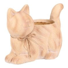 Autronic Embalaža za rože Cat - flower container, magnesium, wood imitation (SM502)