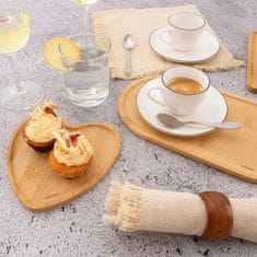 Excellent Houseware Porcelanski krožnik, bel, 13 cm, primeren za pomivanje v pomivalnem stroju