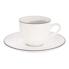 Excellent Houseware Porcelanski krožnik, bel, 13 cm, primeren za pomivanje v pomivalnem stroju
