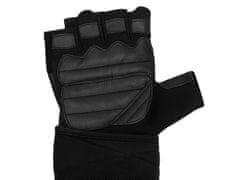 GymBeam Fitnes rokavice Pro WristWrap Black s trakom za zapestje