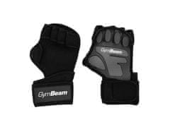GymBeam Fitnes rokavice Heavy Grip Black z odprto dlanjo