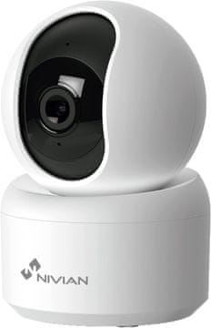 Nivian Nivian WLAN notranja kamera 360 SuperHD 2K, nočno sn., dvosmerni avdio, zazn. ljudi