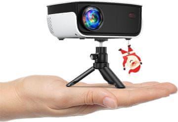 MINI HOPVISION Mini Beamer - Prijenosni projektor, 7500L, Full HD 1080P, 4K podrška