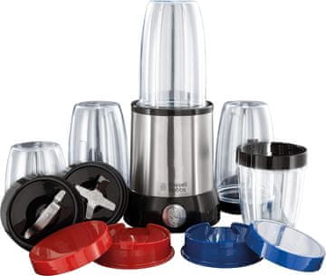 Russell Russell Hobbs samostoječi mešalnik, inox/črn, 22.000 U/min, 5 posod