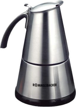 Rommelsbacher Rommelsbacher EKO 364/E espresso kuhalnik, nerjaveče jeklo, 2/4 skodelici