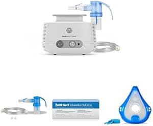 slomart PARI BOY Classic inhalator bundle z raztopino za inhaliranje - za odrasle in otroke