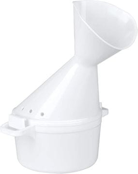 slomart Servocare plastični inhalator, bel, 2-delni