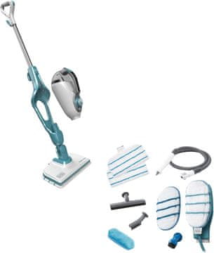 Black+Decker Black+Decker 15-v-1 parni čistilnik Steam-mop z Steamitt nastavkom