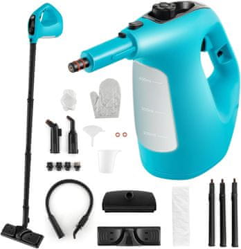 slomart FANTASK 1500W ročni parni čistilnik, zelen