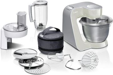 Bosch Bosch Serie 4 kuhinjski robot, 3,9 L inox posoda, komplet nastavkov